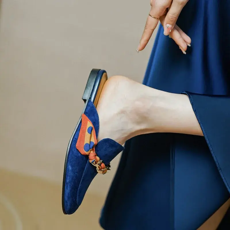 CHIKO Haizea Round Toe Block Heels Clogs/Mules Shoes