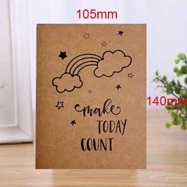 A6 Rectangle Kraft Paper Notebooks