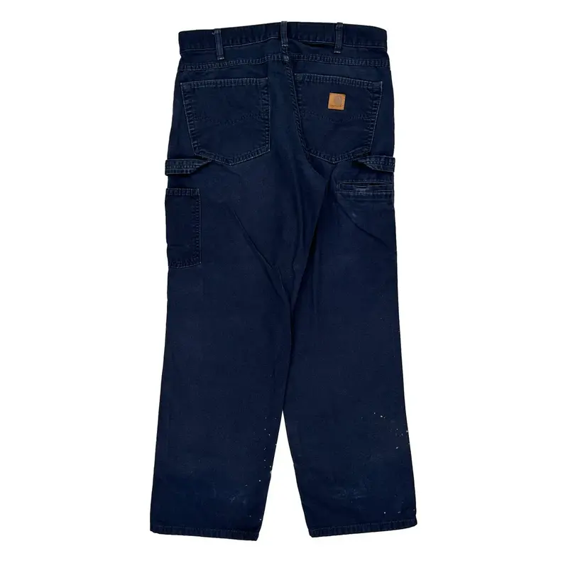 Carhartt Carpenter Trousers - 34? Waist Navy Cotton