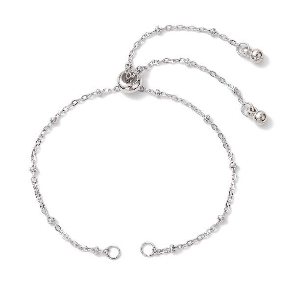 304 Stainless Steel Slider Bracelet Makings