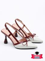 Women's Bowknot Design Heels, Heels for Women, Valentine's Day Gift for Girl, Casual Pointed Toe High Heels Sandals for Summe...