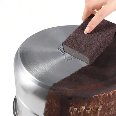 Kitchen Pot Cleaning Sponge, 1 Count Emery Square Sponge Wiper, Rust Removal Brush Pot Wiper For Kitchen Cookware
