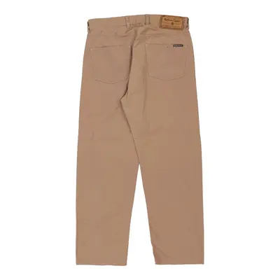 Marlboro Classics Trousers - 32W 28L Brown Cotton