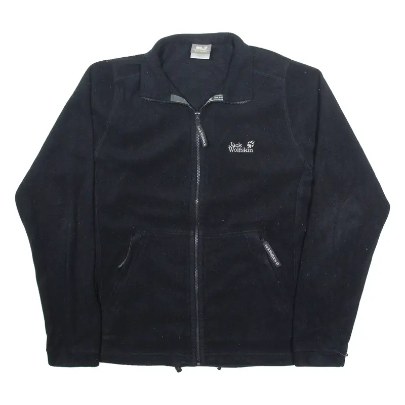 JACK WOLFSKIN Mens Fleece Jacket Black L