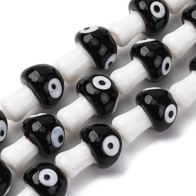 Handmade Evil Eye Lampwork Beads Strands