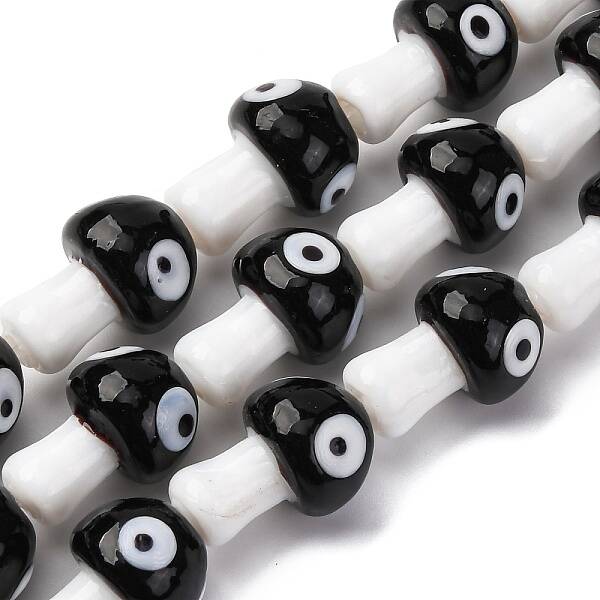 Handmade Evil Eye Lampwork Beads Strands