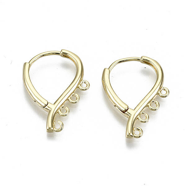 Brass Huggie Hoop Earring