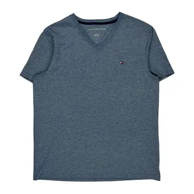 Tommy Hilfiger V-Neck T-Shirt - Medium Blue Cotton