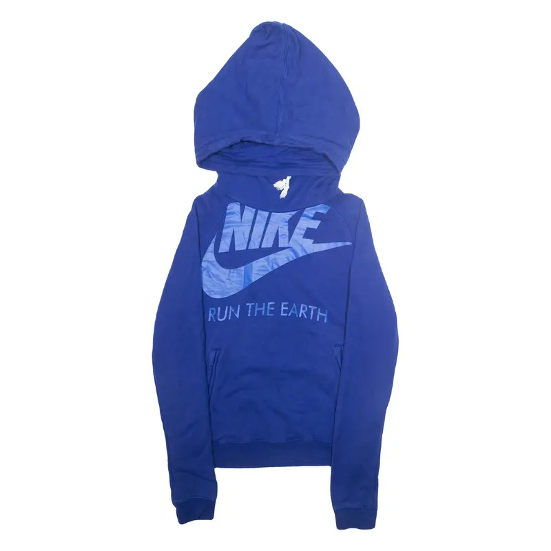 NIKE Mens Blue Hoodie M