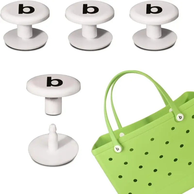 Button Replacement Rivet, 4 Counts Plastic Button/Hook, Beach Handbag Replacement Rivet, Women's Rubber Handbag Accessories R...