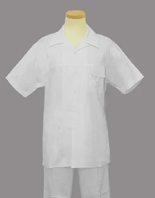 Mens White Linen Suit