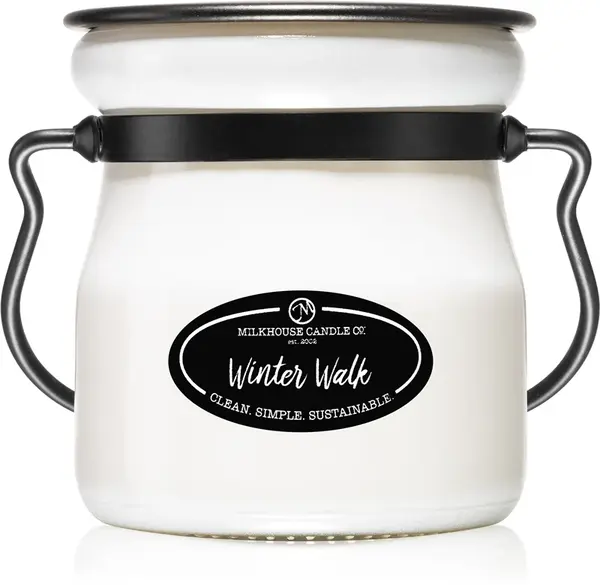 Milkhouse Candle Co. Creamery Winter Walk scented candle Cream Jar 142 g