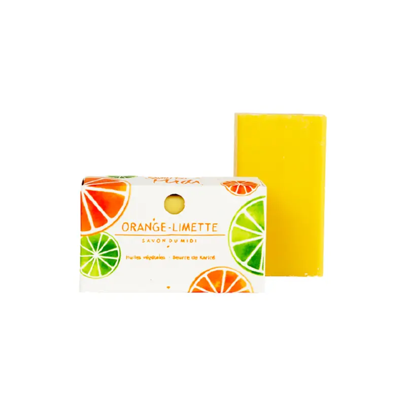 Savon du midi Shea Butter Soap with Orange and Lime, 100 g