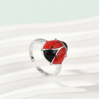 Brass Enamel Cuff Rings for Women