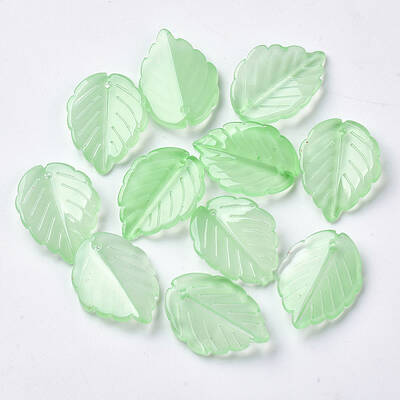 Transparent Spray Painted Glass Pendants
