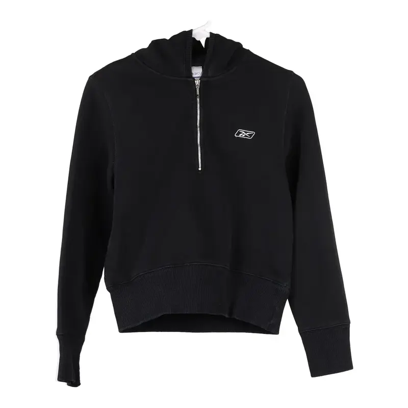 Age 10 Reebok Hoodie - Small Black Cotton Blend