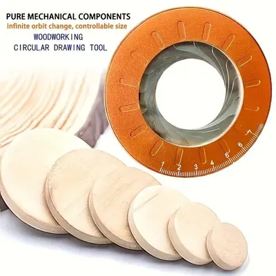 Precision Adjustable Metal Circle Drawing Tool, Extendable Fine Line Marker, Round Shape, Ultra-Fine Point for Home Decor/DIY...