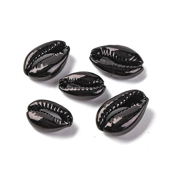 Baking Painted Cowrie Shell Beads