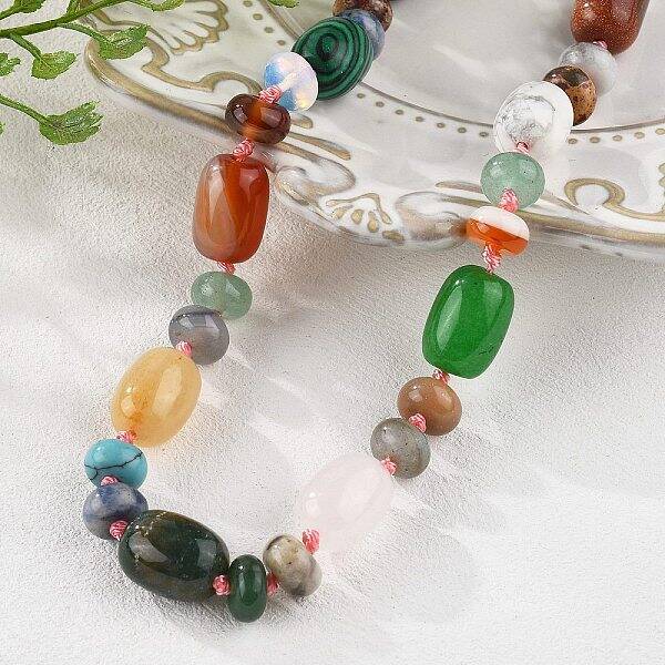Natural & Synthetic Gemstone Beaded Necklaces