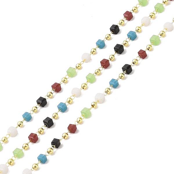 Brass & Glass Link Chain