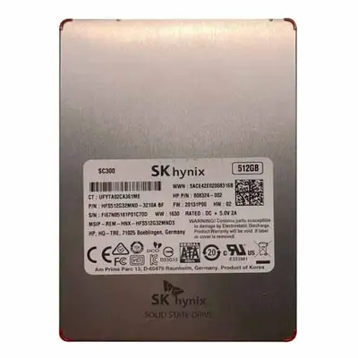 808324-002 HP 512GB Multi-Level Cell SATA 6Gb/s 2.5-Inch Solid State Drive