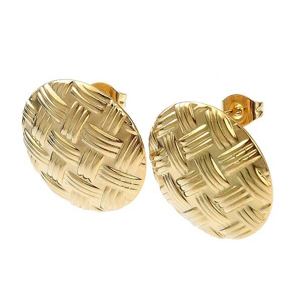 Ion Plating(IP) 201 Stainless Steel Stud Earrings