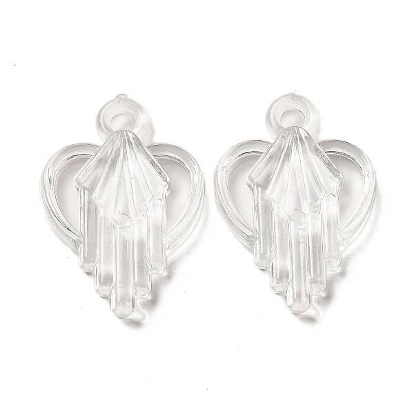 Valentine's Day Transparent Acrylic Pendants