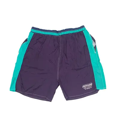 SANDSOIL Swimming Mesh Lined Sports Shorts Purple Relaxed Nylon Mens M W28