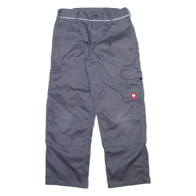 ENGELBERT STRAUSS Cargo Workwear Mens Trousers Grey Relaxed Straight W30 L29