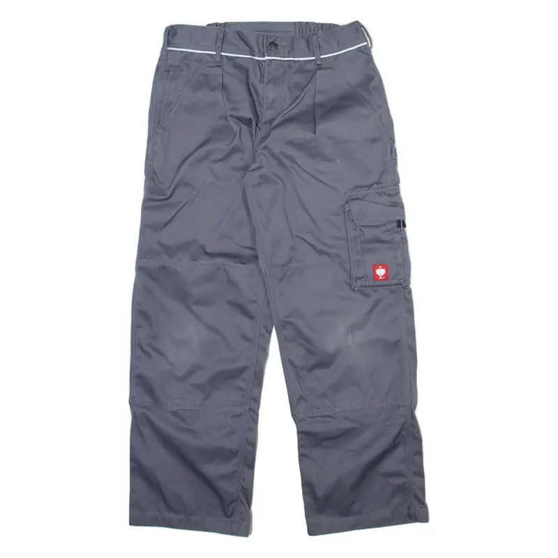ENGELBERT STRAUSS Cargo Workwear Mens Trousers Grey Relaxed Straight W30 L29