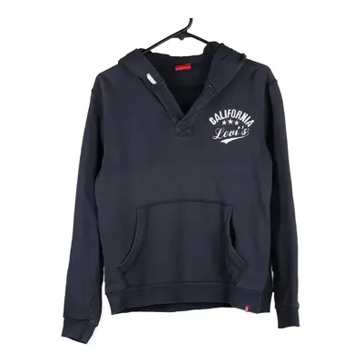 Age 14 Levis Hoodie - Large Navy Cotton Blend