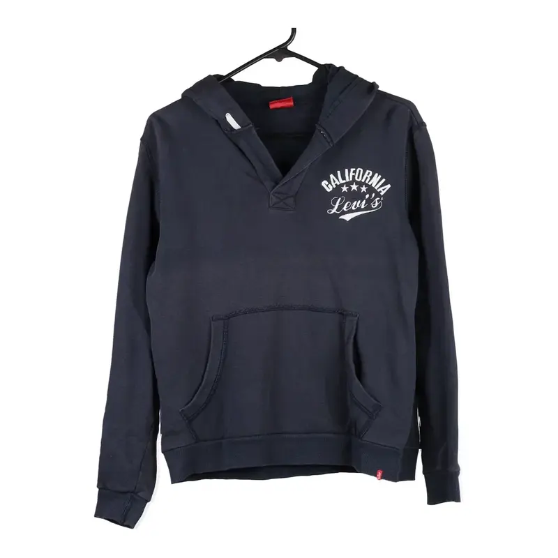 Age 14 Levis Hoodie - Large Navy Cotton Blend