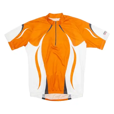 HIGH COLORADO Cycling Mens Jersey Orange 1/4 Zip L