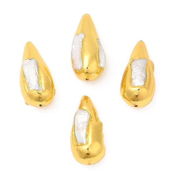 Baroque Style Natural Keshi Pearl Cone Beads