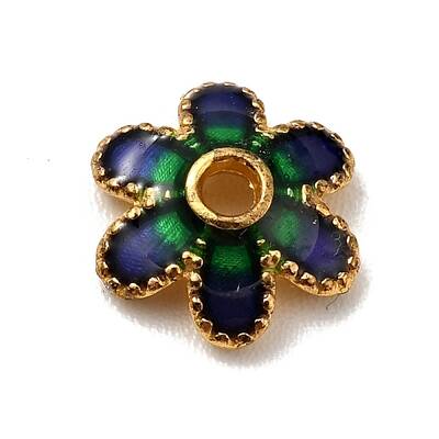 Alloy Enamel Bead Caps