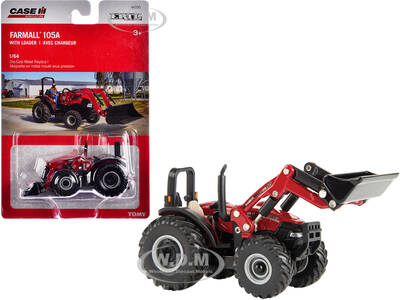 Case IH Farmall 105A Tractor with Loader Red \