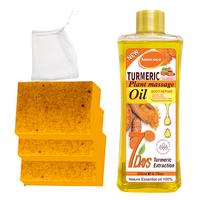 Turmeric 2-Piece Set - Turmeric Oil,Turmeric Soap, enriched with gingeringredients and body oils for yourbody care needs! Cle...
