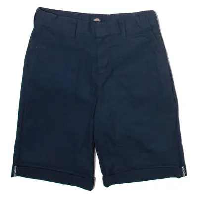 DICKIES Boys Casual Shorts Blue Slim 14Y W26