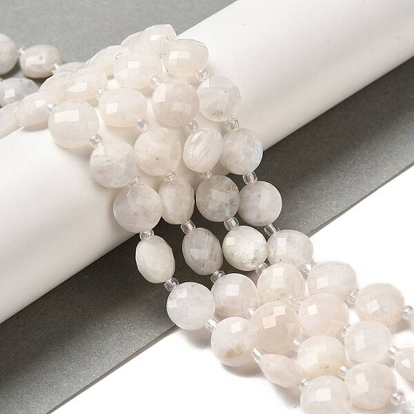 Natural Rainbow Moonstone Beads Strands