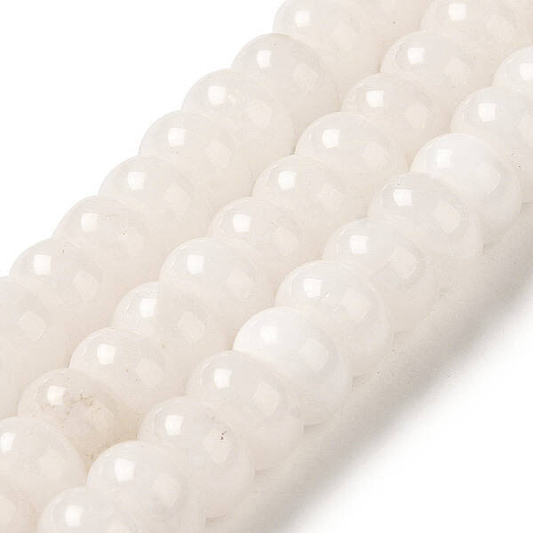 Natural White Jade Beads Strands