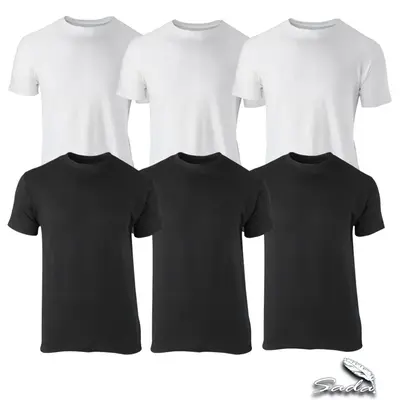 Sada Men’s Cotton T-Shirts By Blooz – Short-Sleeve, Crew-Neck, 100% Cotton