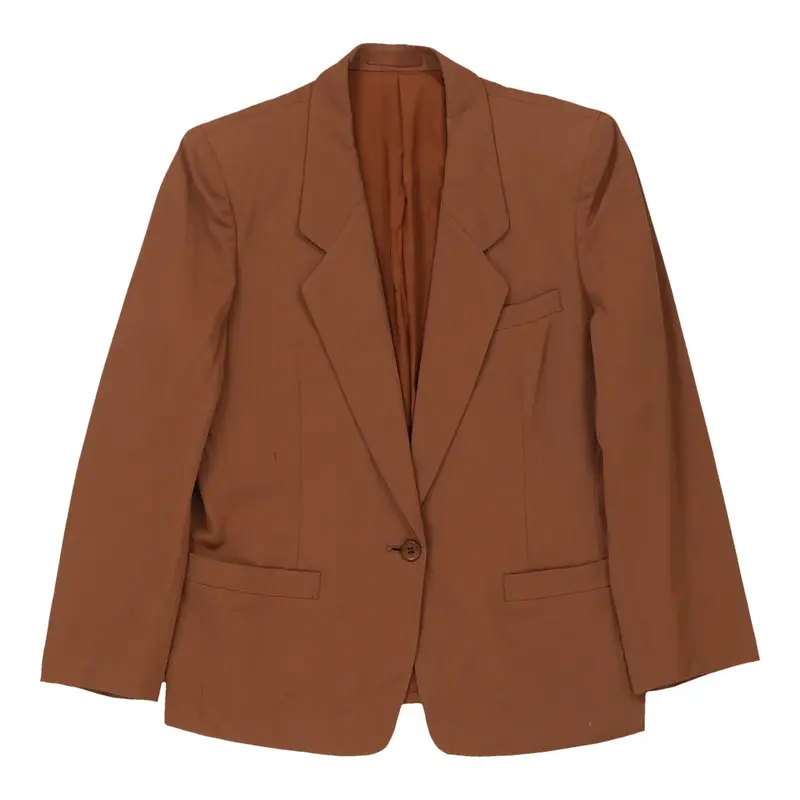 Burberry Blazer - XL Orange Wool | Size: x-large