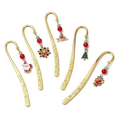 Christmas Theme Alloy  Hook Bookmarks