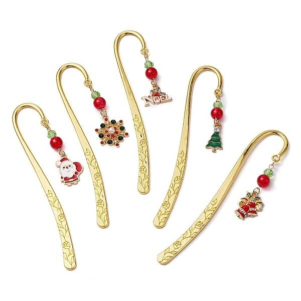 Christmas Theme Alloy  Hook Bookmarks