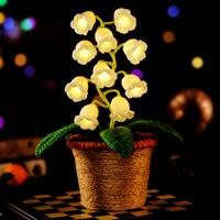 Everlasting Crochet Lily Night Light, Crochet Artificial Flowers with Night Lights, Cordless Table Lamp - Women Gift Ideas fo...