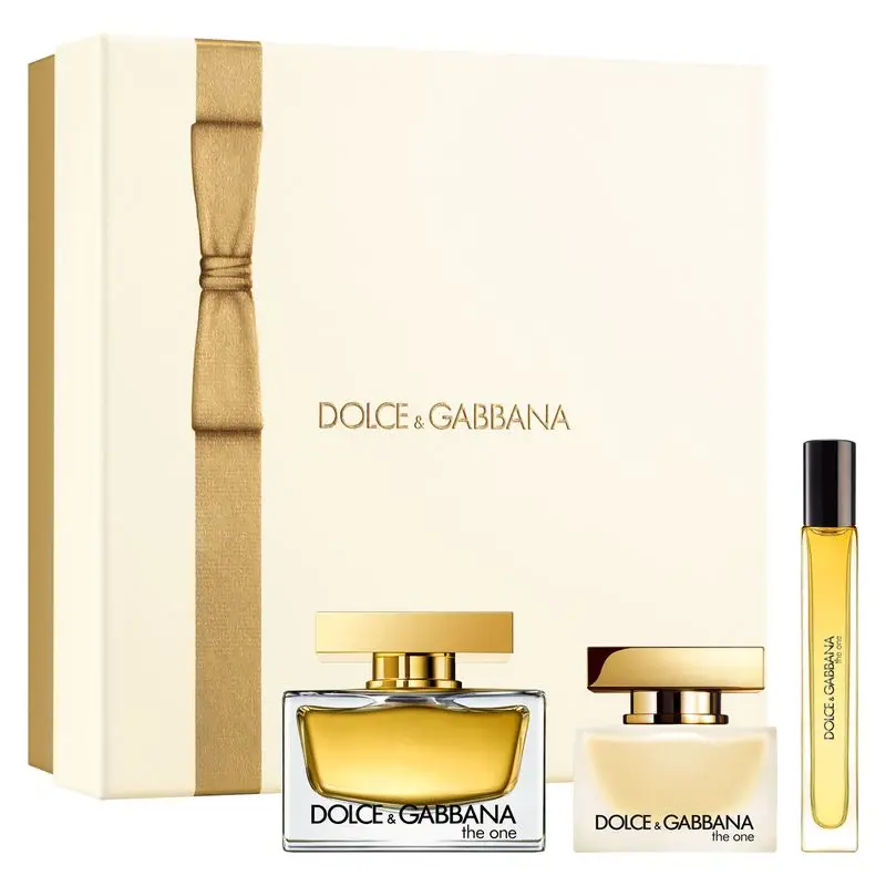 Dolce & Gabbana The One Eau De Parfum Spray 75ml + Hair Spray 30ml + Travel Eau De Parfum Spray 10ml Gift Set