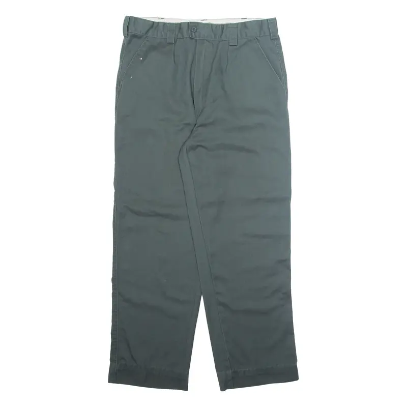 DICKIES Chino Mens Trousers Grey Regular Straight W34 L30