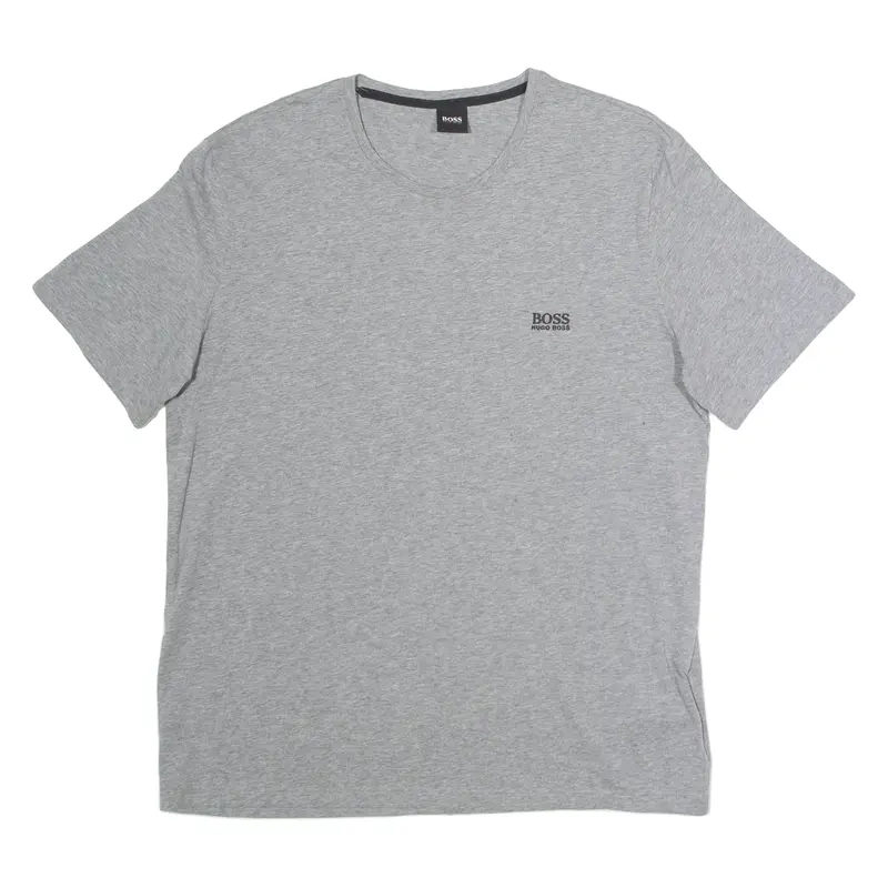 BOSS Mens T-Shirt Grey Crew Neck L