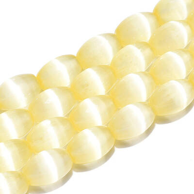 Dyed Natural Selenite Beads Strands