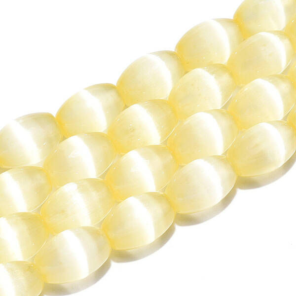 Dyed Natural Selenite Beads Strands